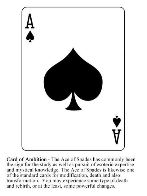 ace of spades meaning|The Deep Meaning of the Ace of Spades Card